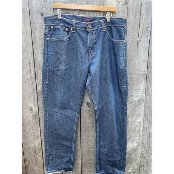 Levi's Red Other - Levis Red Mens‎ Straight Leg Blue Denim Jeans W36 L32 Medium Wash Philippines